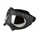 Large Dog Goggles | Windproof, Snowproof, UV Protection, Flexible Frame Sunglasses for Outdoor Adventure(black)