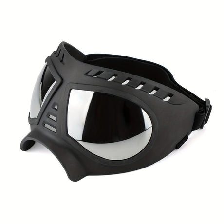 Large Dog Goggles | Windproof, Snowproof, UV Protection, Flexible Frame Sunglasses for Outdoor Adventure(black)