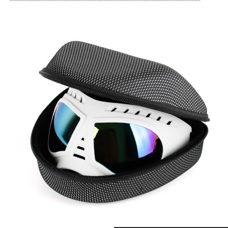 Large Dog Goggles | Windproof, Snowproof, UV Protection, Flexible Frame Sunglasses for Outdoor Adventure(black)