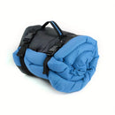 High-quality moisture-proof thick portable camping dog bed suitable for medium / large / small dogs - durable polyester outdoor mat with handle foldable design suitable for travel home and camping trips camping bed.pitch green