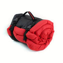 High-quality moisture-proof thick portable camping dog bed suitable for medium / large / small dogs - durable polyester outdoor mat with handle foldable design suitable for travel home and camping trips camping bed.pitch green