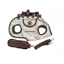 Oxford Fabric Pet Three-in-One Travel System: Horizontal Back Design Protects Spine, Four-Leg Separation, Three Uses in One: Kennel, Backpack, and Leash/L size [recommended weight 14-18kg]