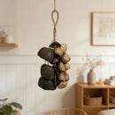 Handmade nutshell wind chime, nutshells rustling in the wind, bringing a touch of mountain forest atmosphere to your home.