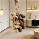 Handmade nutshell wind chime, nutshells rustling in the wind, bringing a touch of mountain forest atmosphere to your home.