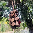 Handmade nutshell wind chime, nutshells rustling in the wind, bringing a touch of mountain forest atmosphere to your home.