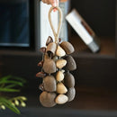 Handmade nutshell wind chime, nutshells rustling in the wind, bringing a touch of mountain forest atmosphere to your home.
