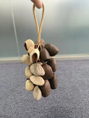 Handmade nutshell wind chime, nutshells rustling in the wind, bringing a touch of mountain forest atmosphere to your home.