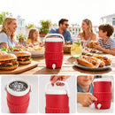 Can-style insulated drink holder, mini can cooling cup, portable double-layer lightweight travel camping outdoor insulating sleeve for soda, beer and other beverages.(GREEN)