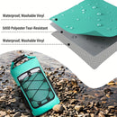 25L Large Capacity Waterproof Backpack Double Layer Rainproof Dry Wet Separation Abrasion Resistant Night Reflective for Outdoor Camping Kayaking Surfing Canyoning Daily Commute(BLACK)