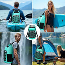 25L Large Capacity Waterproof Backpack Double Layer Rainproof Dry Wet Separation Abrasion Resistant Night Reflective for Outdoor Camping Kayaking Surfing Canyoning Daily Commute(YELLOW)