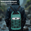 25L Large Capacity Waterproof Backpack Double Layer Rainproof Dry Wet Separation Abrasion Resistant Night Reflective for Outdoor Camping Kayaking Surfing Canyoning Daily Commute（pitch green）