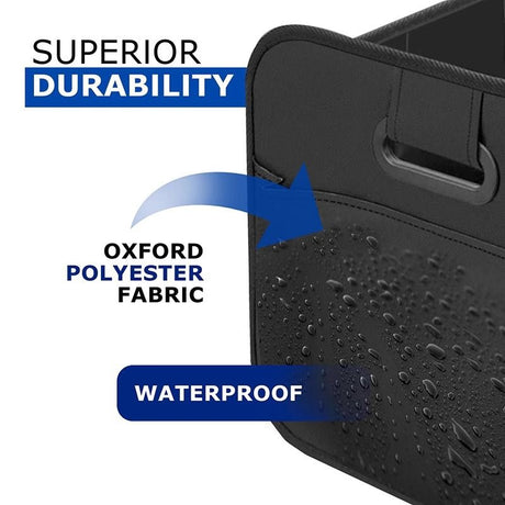 1 Car Trunk Organizer, Automotive Storage, Reinforced Handle, Foldable Multi-Compartment Car Organizer, 600D Oxford Fabric, Suitable for Any Car, SUV, Minivan, Vehicle Storage.red