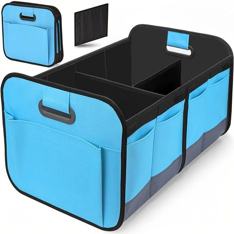 1 Car Trunk Organizer, Automotive Storage, Reinforced Handle, Foldable Multi-Compartment Car Organizer, 600D Oxford Fabric, Suitable for Any Car, SUV, Minivan, Vehicle Storage.red