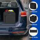 1 Car Trunk Organizer, Automotive Storage, Reinforced Handle, Foldable Multi-Compartment Car Organizer, 600D Oxford Fabric, Suitable for Any Car, SUV, Minivan, Vehicle Storage.BLACK