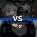 1 Car Trunk Organizer, Automotive Storage, Reinforced Handle, Foldable Multi-Compartment Car Organizer, 600D Oxford Fabric, Suitable for Any Car, SUV, Minivan, Vehicle Storage.GREY
