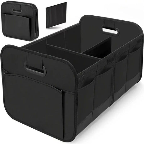 1 Car Trunk Organizer, Automotive Storage, Reinforced Handle, Foldable Multi-Compartment Car Organizer, 600D Oxford Fabric, Suitable for Any Car, SUV, Minivan, Vehicle Storage.GREEN