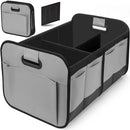 1 Car Trunk Organizer, Automotive Storage, Reinforced Handle, Foldable Multi-Compartment Car Organizer, 600D Oxford Fabric, Suitable for Any Car, SUV, Minivan, Vehicle Storage.GREEN