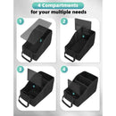 Car Multi-Compartment Organizer: Non-Slip & Spacious, 4-Section Storage for a Tidy Interior
