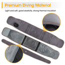 Heated Waist Belt with Vibration Massage – Infrared Heat Therapy, 3 Temp Levels, Rechargeable & Adjustable Strap (GREY)