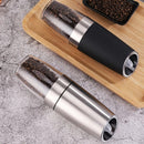 silver Gravity - sensing, grind with tilting —— Intelligent Pepper Grinder, adjust grind fineness freely for seasoning