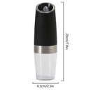 silver Gravity - sensing, grind with tilting —— Intelligent Pepper Grinder, adjust grind fineness freely for seasoning