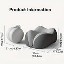 Black Travel & Home Neck Pillow – Ergonomic, portable, perfect for sleep. Fits desks, cars, and long flights. Features slow rebound foam, washable cover.