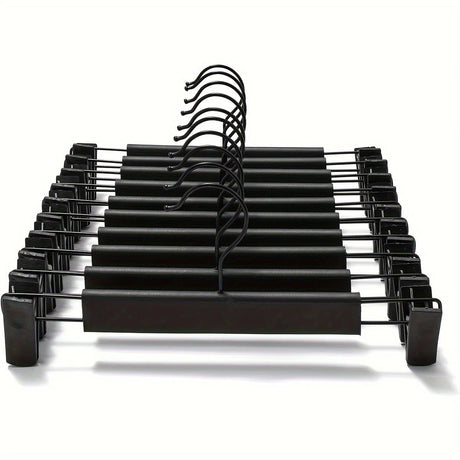 30-Pack Multi-Purpose Adjustable Pant Hangers: Thickened Non-Slip Clips, 360° Rotating Hook, Adjustable Width, Suitable for Organizing and Drying Various Clothes, Towels, and More.