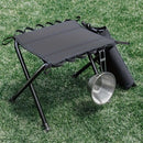 Folding Camping Stool with Hook 660g Lightweight Oxford Cloth Collapsible Seat for Fishing Picnic Hiking & Waiting(black)