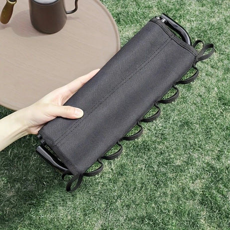 Folding Camping Stool with Hook 660g Lightweight Oxford Cloth Collapsible Seat for Fishing Picnic Hiking & Waiting(black)