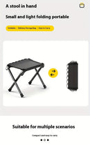 Folding Camping Stool with Hook 660g Lightweight Oxford Cloth Collapsible Seat for Fishing Picnic Hiking & Waiting(black)