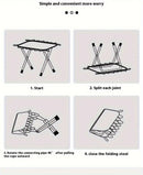 Folding Camping Stool with Hook 660g Lightweight Oxford Cloth Collapsible Seat for Fishing Picnic Hiking & Waiting(black)