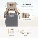 White with black Korean-style Fashion Compact Backpack, Multi-functional & Large Capacity, Lightweight & Easy to Carry, Fits Daily Commute, Lunch Outings, and Short Trips.