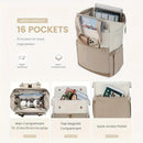 GREY Korean-style Fashion Compact Backpack, Multi-functional & Large Capacity, Lightweight & Easy to Carry, Fits Daily Commute, Lunch Outings, and Short Trips.