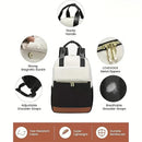 khaki Korean-style Fashion Compact Backpack, Multi-functional & Large Capacity, Lightweight & Easy to Carry, Fits Daily Commute, Lunch Outings, and Short Trips.