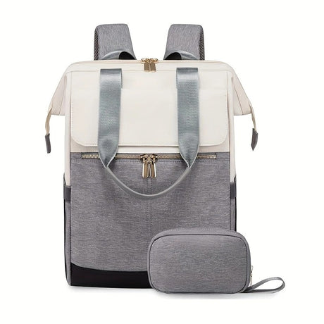khaki Korean-style Fashion Compact Backpack, Multi-functional & Large Capacity, Lightweight & Easy to Carry, Fits Daily Commute, Lunch Outings, and Short Trips.