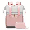 khaki Korean-style Fashion Compact Backpack, Multi-functional & Large Capacity, Lightweight & Easy to Carry, Fits Daily Commute, Lunch Outings, and Short Trips.