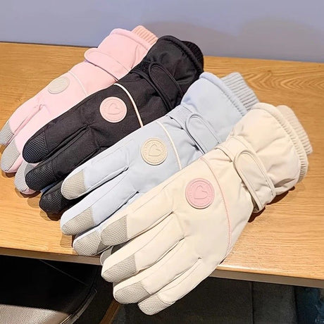 Women's Winter Thick Warm Gloves｜Windproof, Anti-Slip, Touchscreen, Suitable for Skiing, Cycling, and Electric Scooters(BLUE)