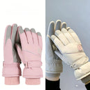 Women's Winter Thick Warm Gloves｜Windproof, Anti-Slip, Touchscreen, Suitable for Skiing, Cycling, and Electric Scooters(BLACK)
