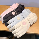 Women's Winter Thick Warm Gloves｜Windproof, Anti-Slip, Touchscreen, Suitable for Skiing, Cycling, and Electric Scooters(BLACK)