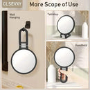 Double-sided Folding Makeup Mirror – 1X/50X Dual Magnification, 360° Rotatable and Foldable for Portability, Three Uses: Handheld, Desktop, Wall-mounted(WHITE)