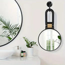 Double-sided Folding Makeup Mirror – 1X/50X Dual Magnification, 360° Rotatable and Foldable for Portability, Three Uses: Handheld, Desktop, Wall-mounted（purple）