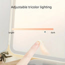 Smart Touch LED Vanity Mirror - 3 Color Dimmable Lights, 270° Adjustable, Rechargeable Desktop Makeup Mirror(white)