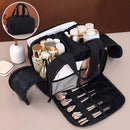 Travel Toiletry & Makeup Bag – Large Capacity Organiser Wash Bag with Compartments(purple)