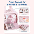 Travel Toiletry & Makeup Bag – Large Capacity Organiser Wash Bag with Compartments(purple)