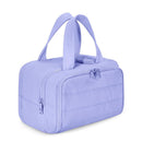 Travel Toiletry & Makeup Bag – Large Capacity Organiser Wash Bag with Compartments(beige)
