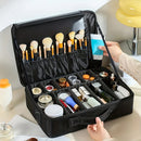 Professional Makeup Case: Flexible Zoning, Triple-tier Capacity, Your Hassle-free Travel Storage Partner.