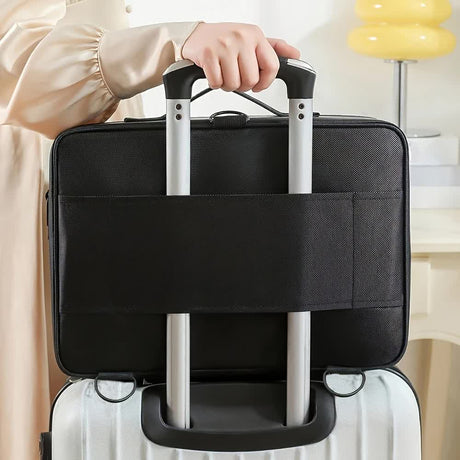 Professional Makeup Case: Flexible Zoning, Triple-tier Capacity, Your Hassle-free Travel Storage Partner.