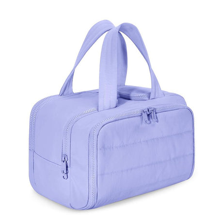 Travel Toiletry & Makeup Bag – Large Capacity Organiser Wash Bag with Compartments(black)
