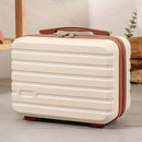 14 Inch Mini Makeup Case, Lightweight Cosmetic Travel Bag with Shoulder Strap & Zipper Closure(pink)