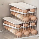 2pcs Automatic Replenishing Egg Box: Refrigerator Storage Essential, Space - saving and Easy to Access